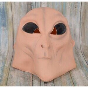 Vintage Rubie's Alien Rubber Mask Illusions 1997 Adult Halloween Costume RARE